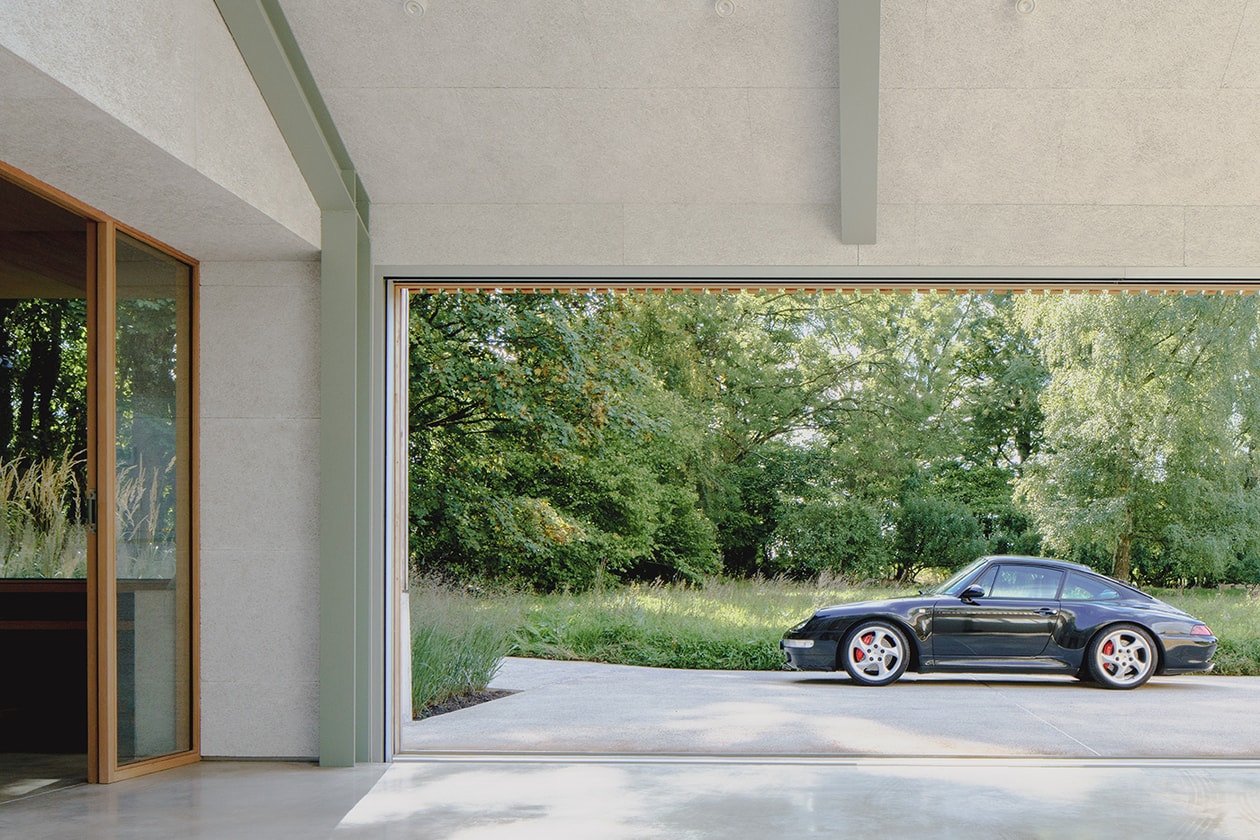 Bindloss Dawes Creates Elegant Timber Garage to House Classic Car Collection