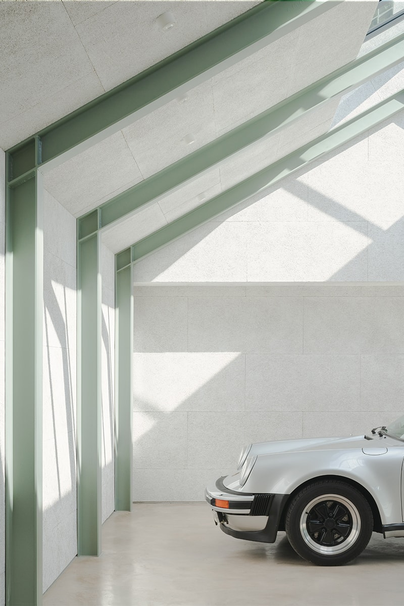 Bindloss Dawes Creates Elegant Timber Garage to House Classic Car Collection