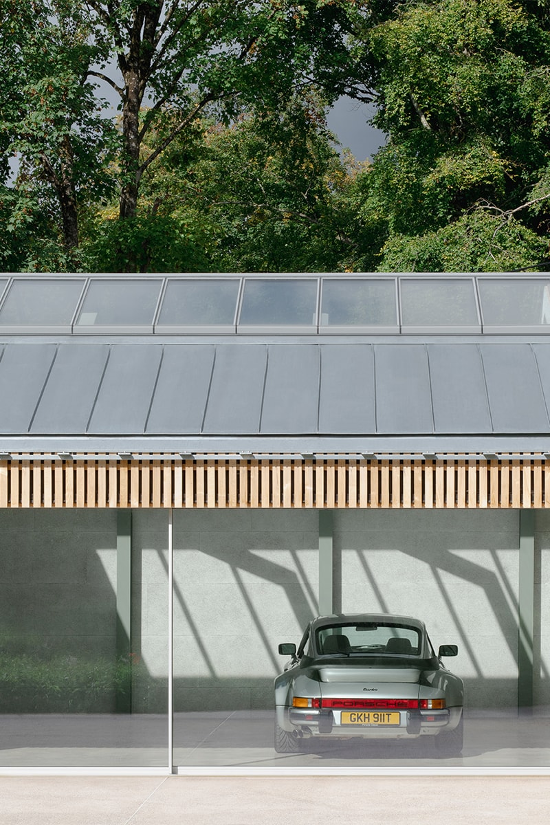 Bindloss Dawes Creates Elegant Timber Garage to House Classic Car Collection