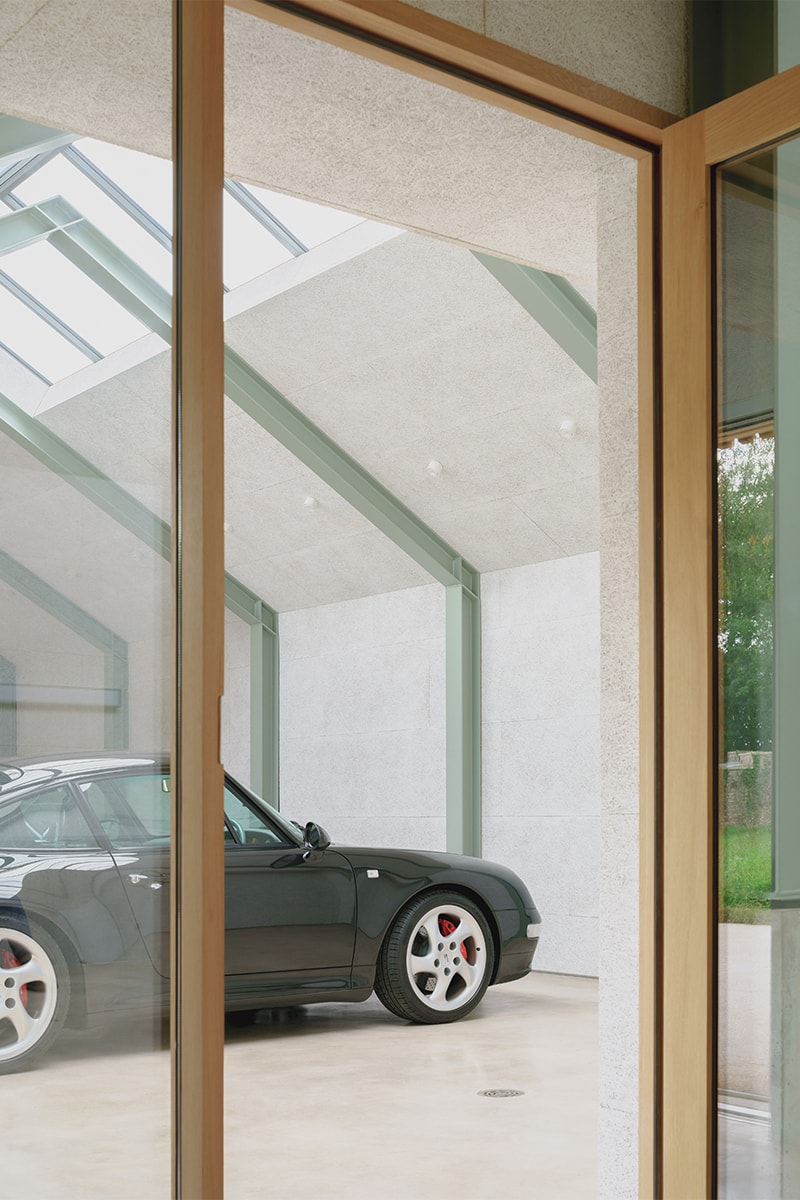 Bindloss Dawes Creates Elegant Timber Garage to House Classic Car Collection