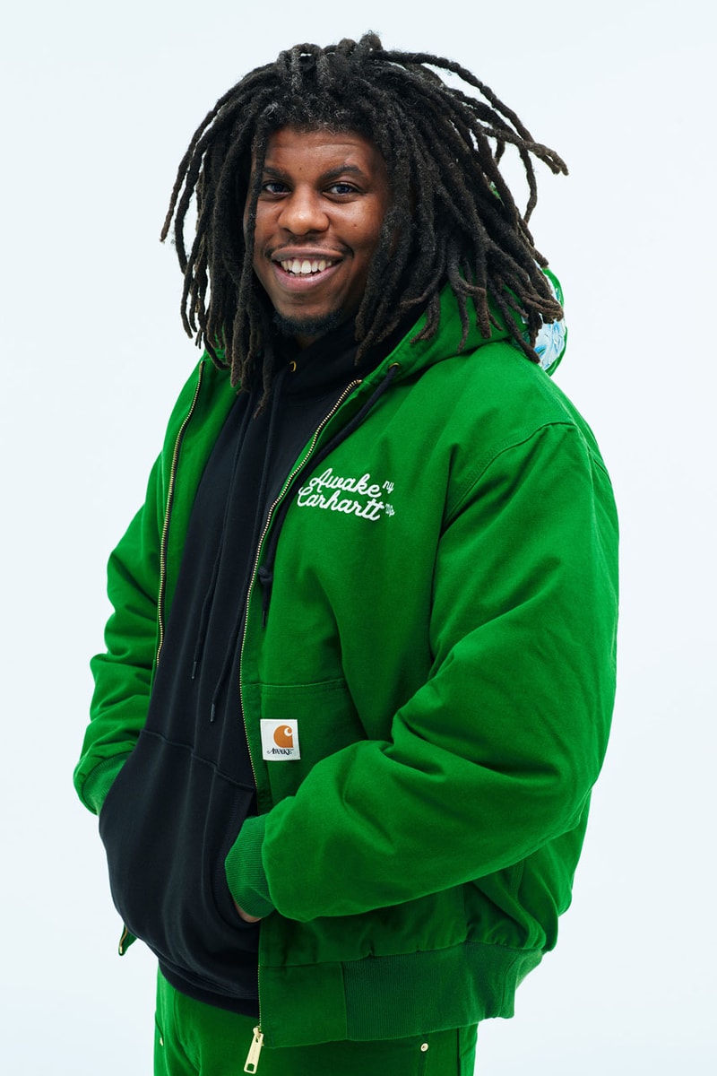 Awake NY Green Carhartt WIP Edition Hoodie 'Dark Green' - AWK