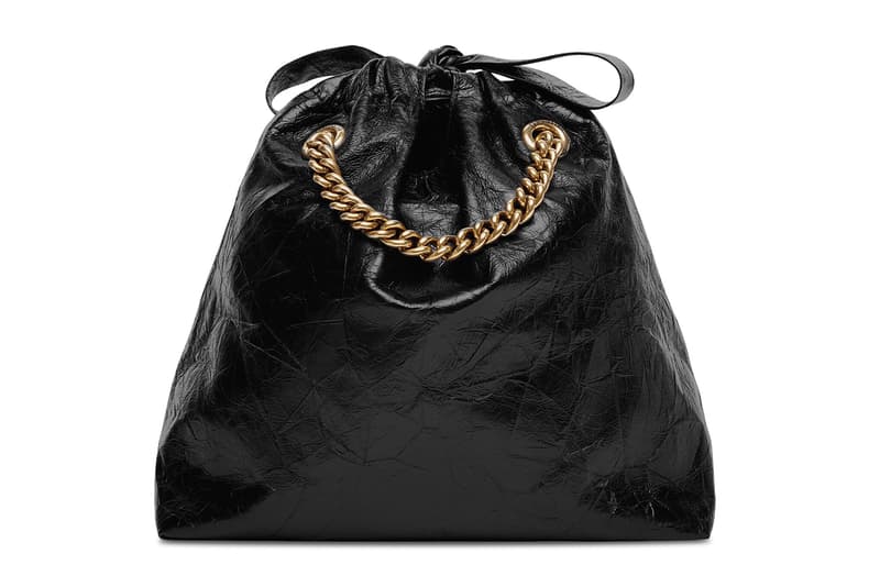 Balenciaga Trash Bag Crush Bag Medium Small Tote Calfskin Leather Demna Release Information Viral TikTok Accessory