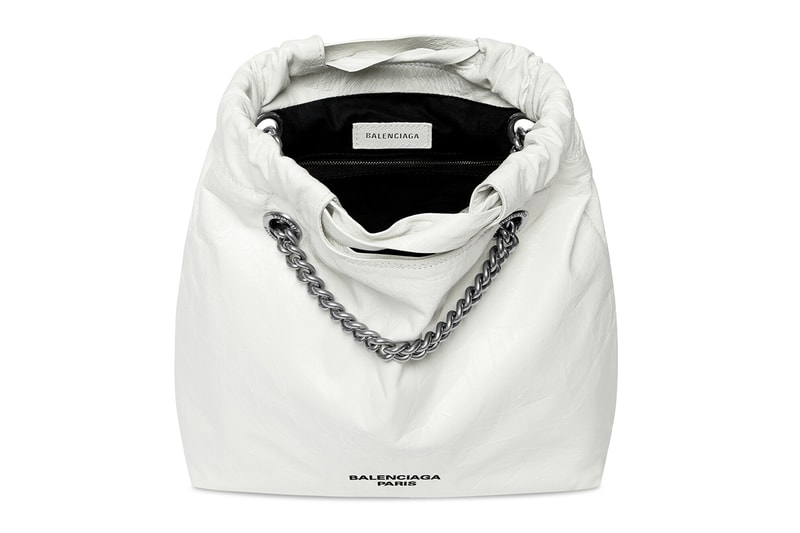 Balenciaga Trash Bag Crush Bag Medium Small Tote Calfskin Leather Demna Release Information Viral TikTok Accessory