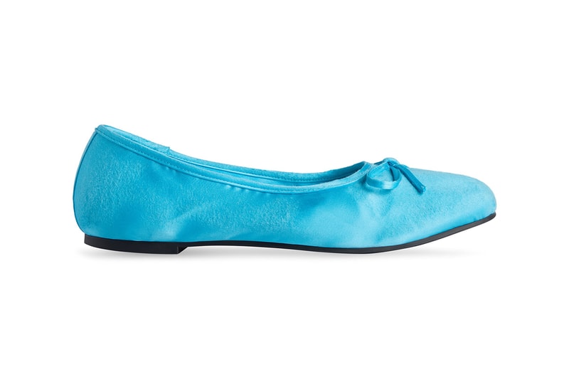 Balenciaga Leopold Ballerina Pump Shoe Mens Turquoise Light Beige Black Demna Gvasalia Summer 2023 The Mud Show Runway Release