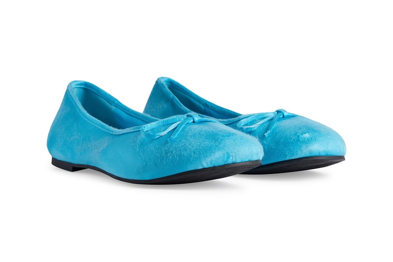 Balenciaga Leopold Ballerina Pump Shoe Mens Turquoise Light Beige Black Demna Gvasalia Summer 2023 The Mud Show Runway Release