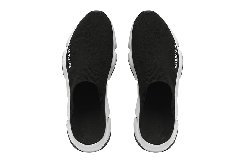 Balenciaga Speed Mule Black White Recycled Knit Demna Gvasalia Release Information Runner Footwear 