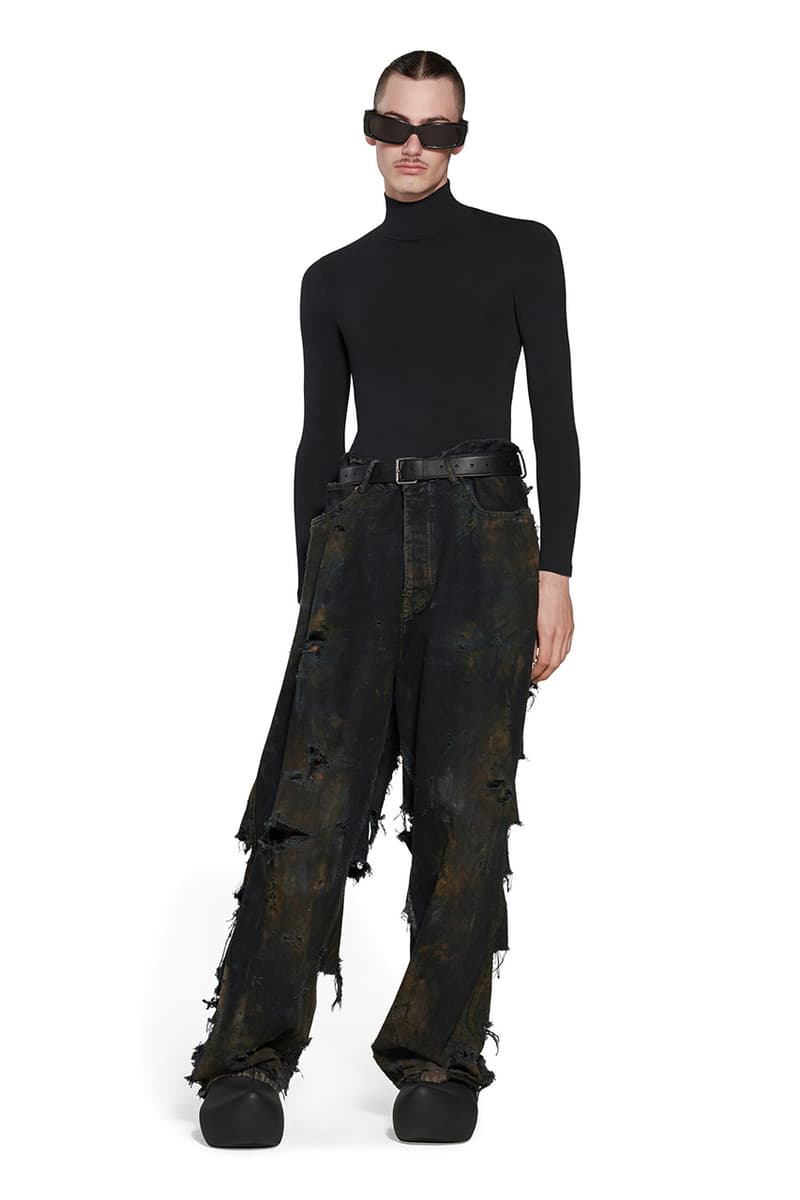 Balenciaga Summer 2023 The Mud Show Super Destroyed Baggy Denim Jeans Oversized Jacket Release Information Price