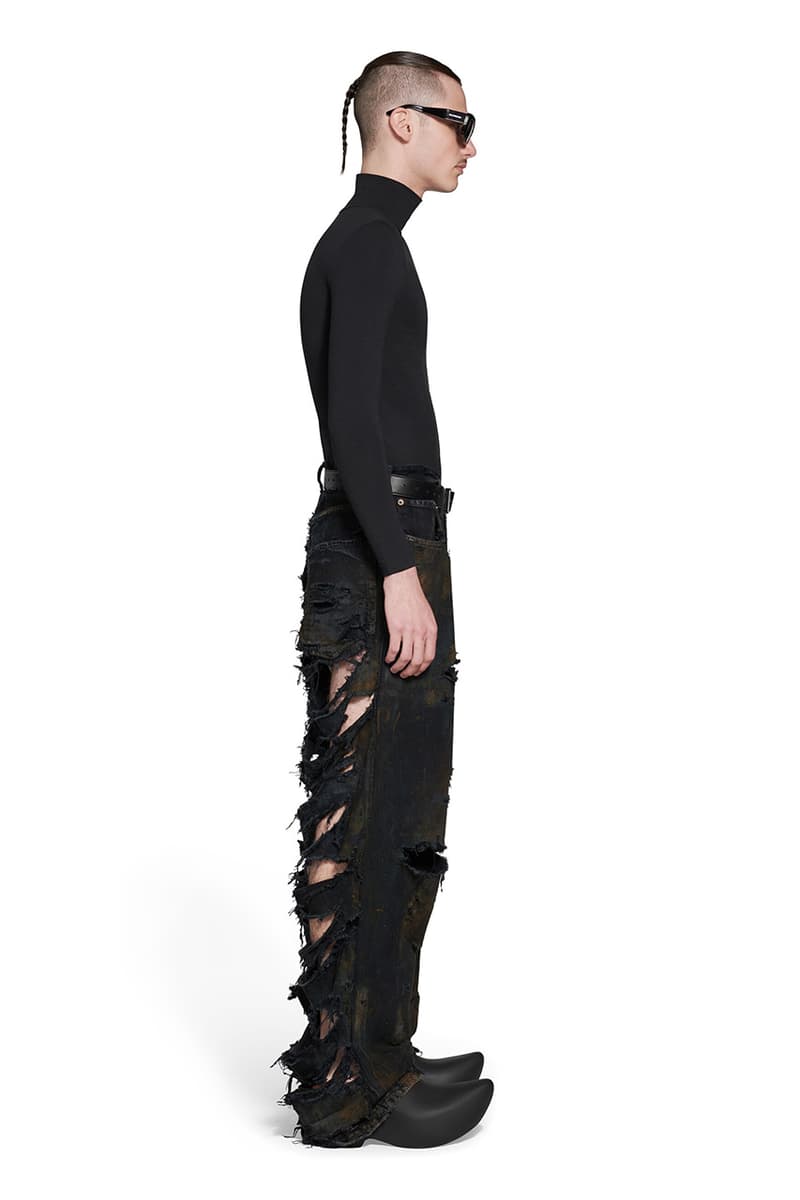 Balenciaga Summer 2023 The Mud Show Super Destroyed Baggy Denim Jeans Oversized Jacket Release Information Price