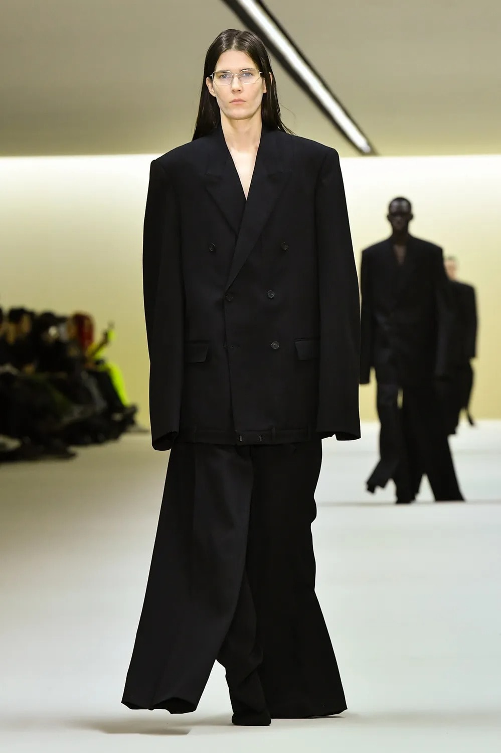 Fashion Week Outfit: Blazer Dress and Balenciaga Sneakers