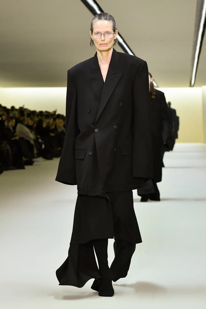 Balenciaga Winter 2023 Runway Show Collection Demna Gvasalia Paris Fashion Week FW23 Interview Backstage Looks Images Watch