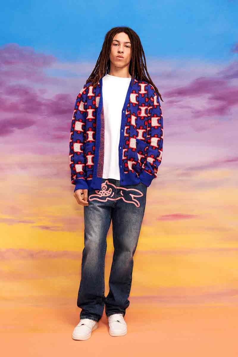 BBC ICECREAM EU Adds Various Pops of Color for Its First Spring'23 Drop billionaire boys club pharrell williams chothes knitted cardigan track suit velour sports inspired european union