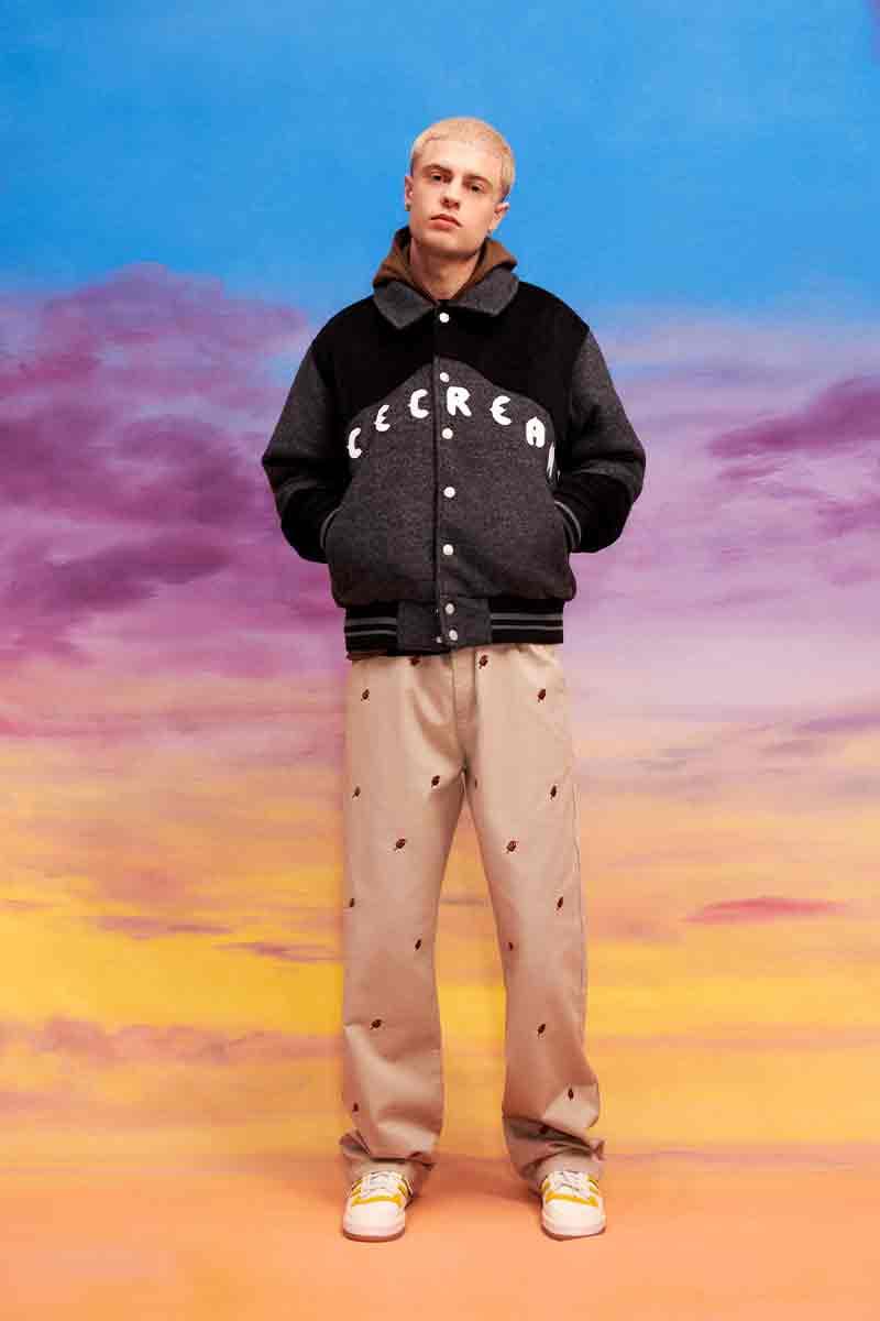 BBC ICECREAM EU Adds Various Pops of Color for Its First Spring'23 Drop billionaire boys club pharrell williams chothes knitted cardigan track suit velour sports inspired european union