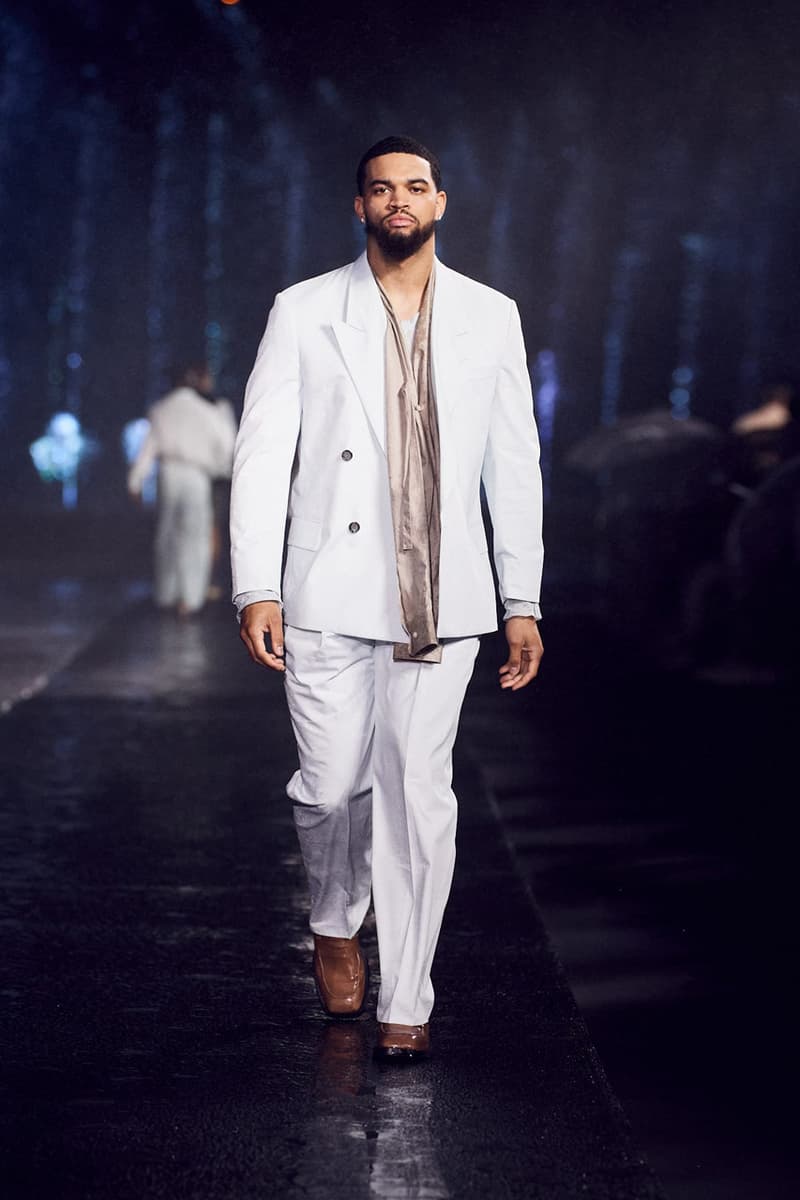 BOSS Spring Summer 2023 Runway Show Miami Watch Looks Stream Menswear Womenswear Celebrities Marco Falcioni Pamela Anderson DJ Khaled Naomi Campbell