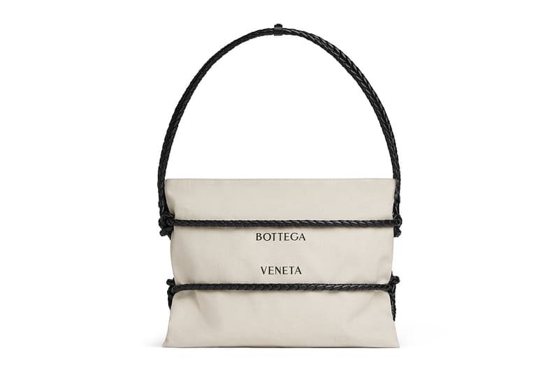 Bottega Veneta Quadronno Bag Intreccio Leather Weave Canvas Branded Accessories Matthieu Blazy