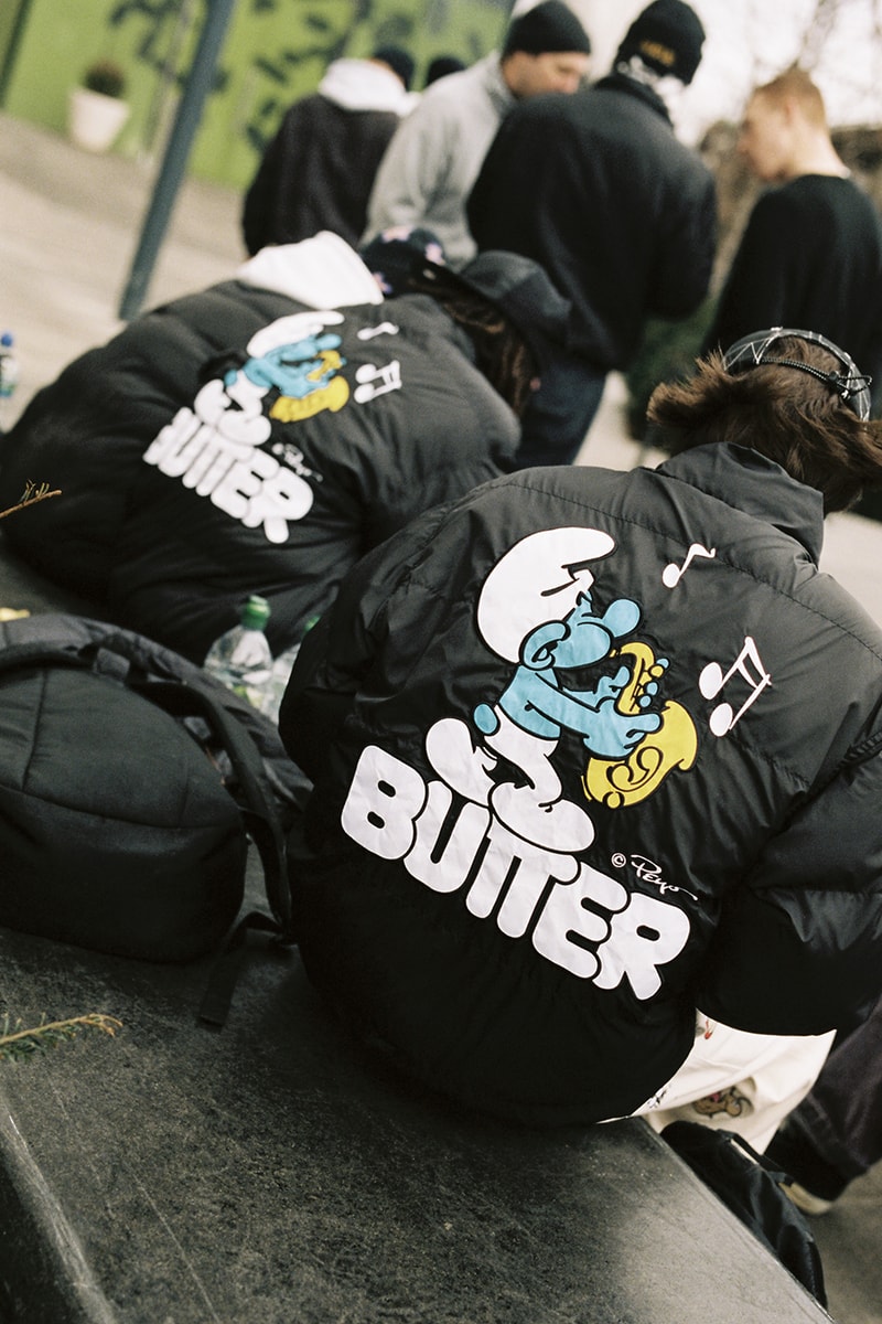 Butter Goods Enlists 'The Smurfs' for a Nostalgic Capsule collaboration cartoon australia brand 90s blue t-shirts sweaters graphics