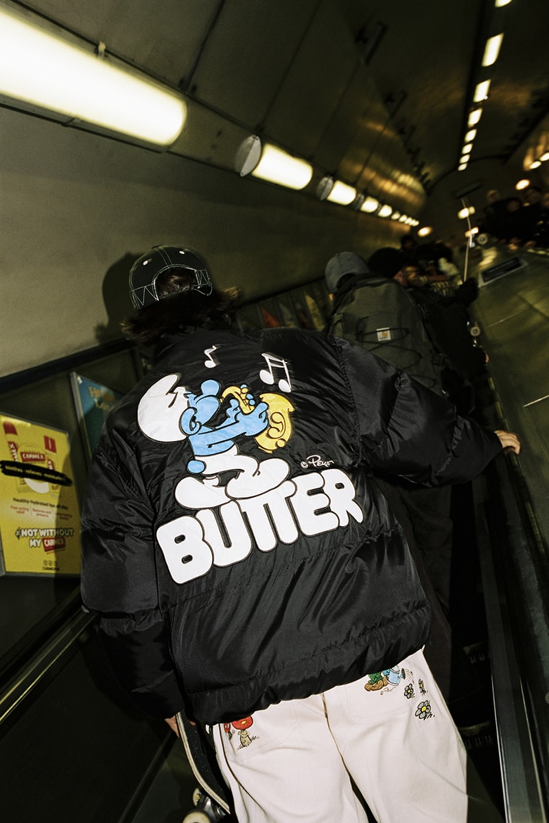 Butter Goods Enlists 'The Smurfs' for a Nostalgic Capsule collaboration cartoon australia brand 90s blue t-shirts sweaters graphics