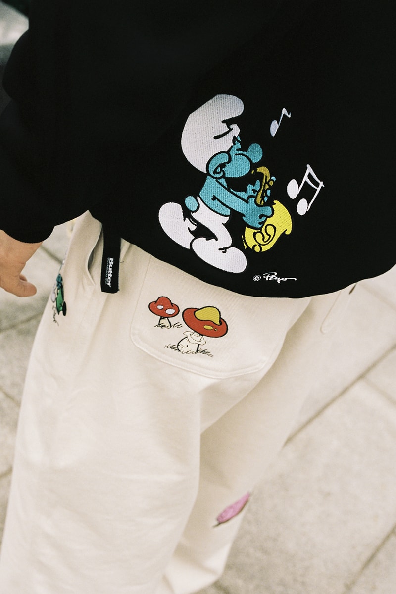 Butter Goods Enlists 'The Smurfs' for a Nostalgic Capsule collaboration cartoon australia brand 90s blue t-shirts sweaters graphics