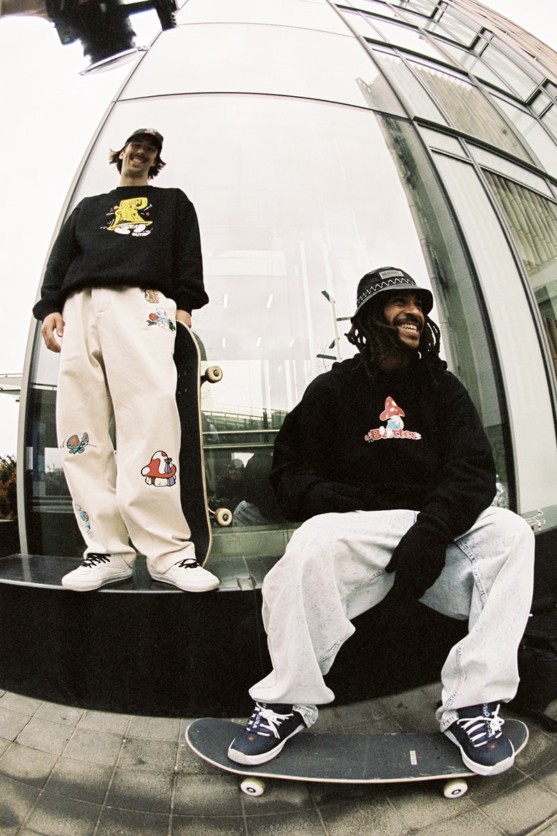 Butter Goods Enlists 'The Smurfs' for a Nostalgic Capsule collaboration cartoon australia brand 90s blue t-shirts sweaters graphics