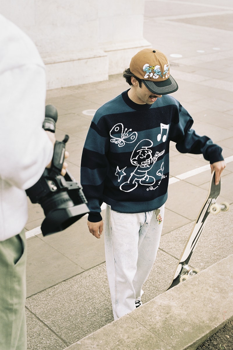 Butter Goods Enlists 'The Smurfs' for a Nostalgic Capsule collaboration cartoon australia brand 90s blue t-shirts sweaters graphics
