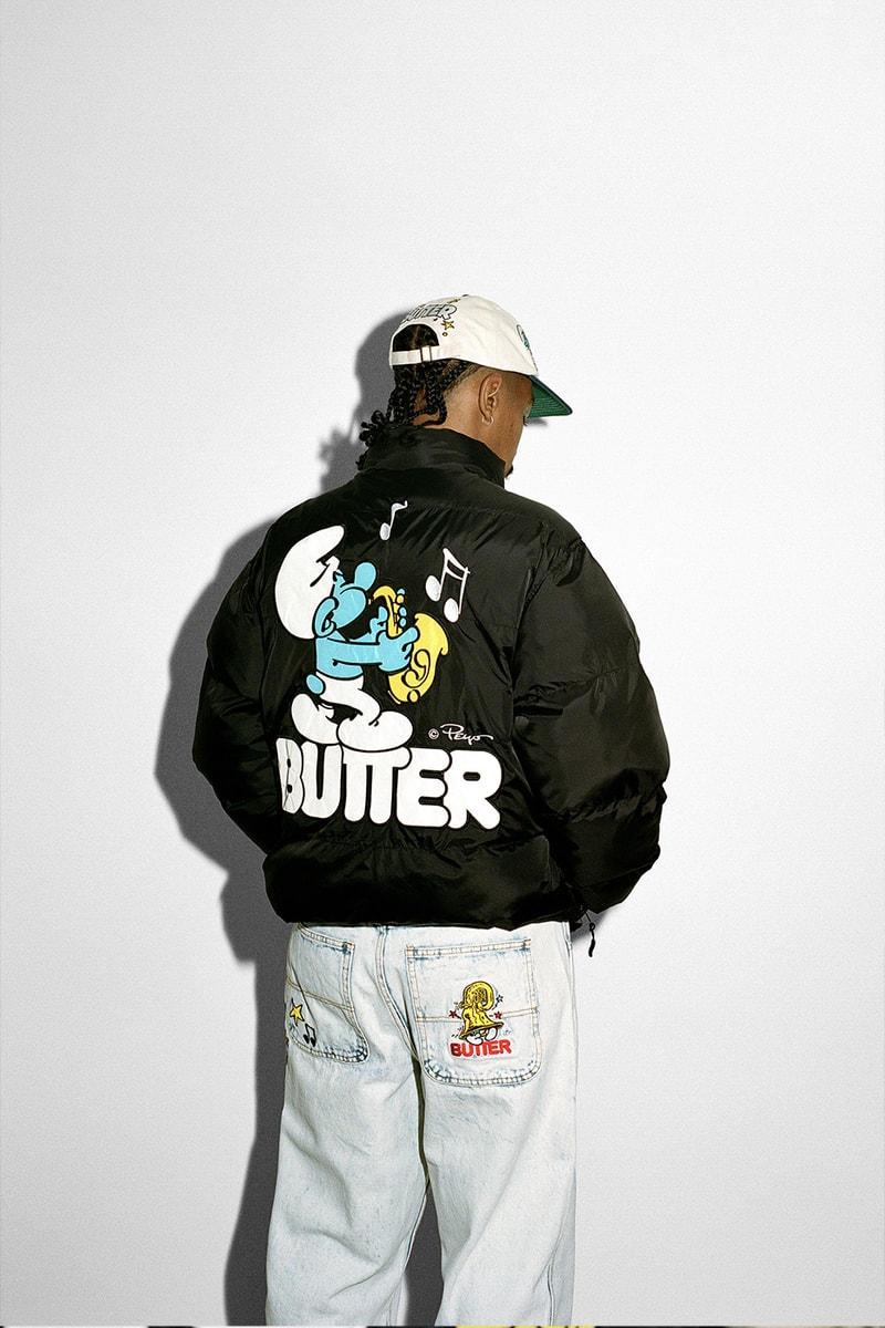 Butter Goods Enlists 'The Smurfs' for a Nostalgic Capsule collaboration cartoon australia brand 90s blue t-shirts sweaters graphics
