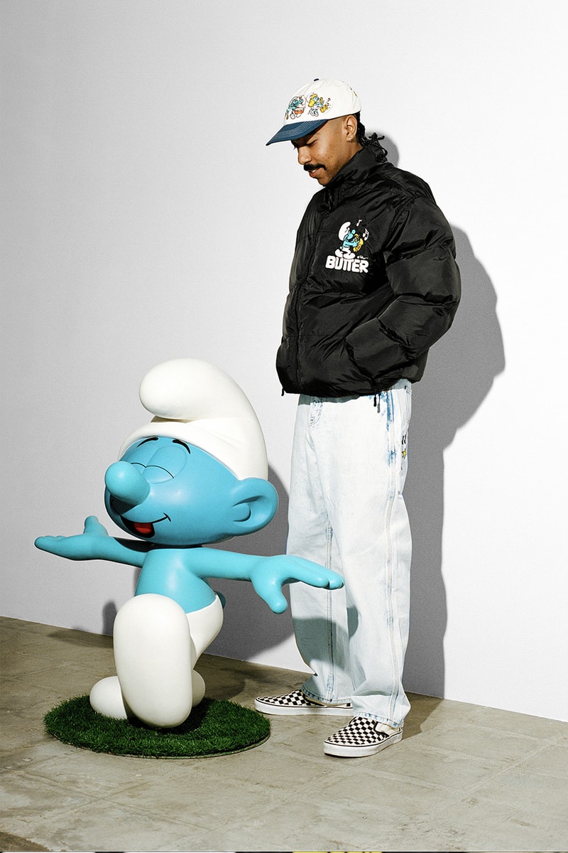 Butter Goods Enlists 'The Smurfs' for a Nostalgic Capsule collaboration cartoon australia brand 90s blue t-shirts sweaters graphics