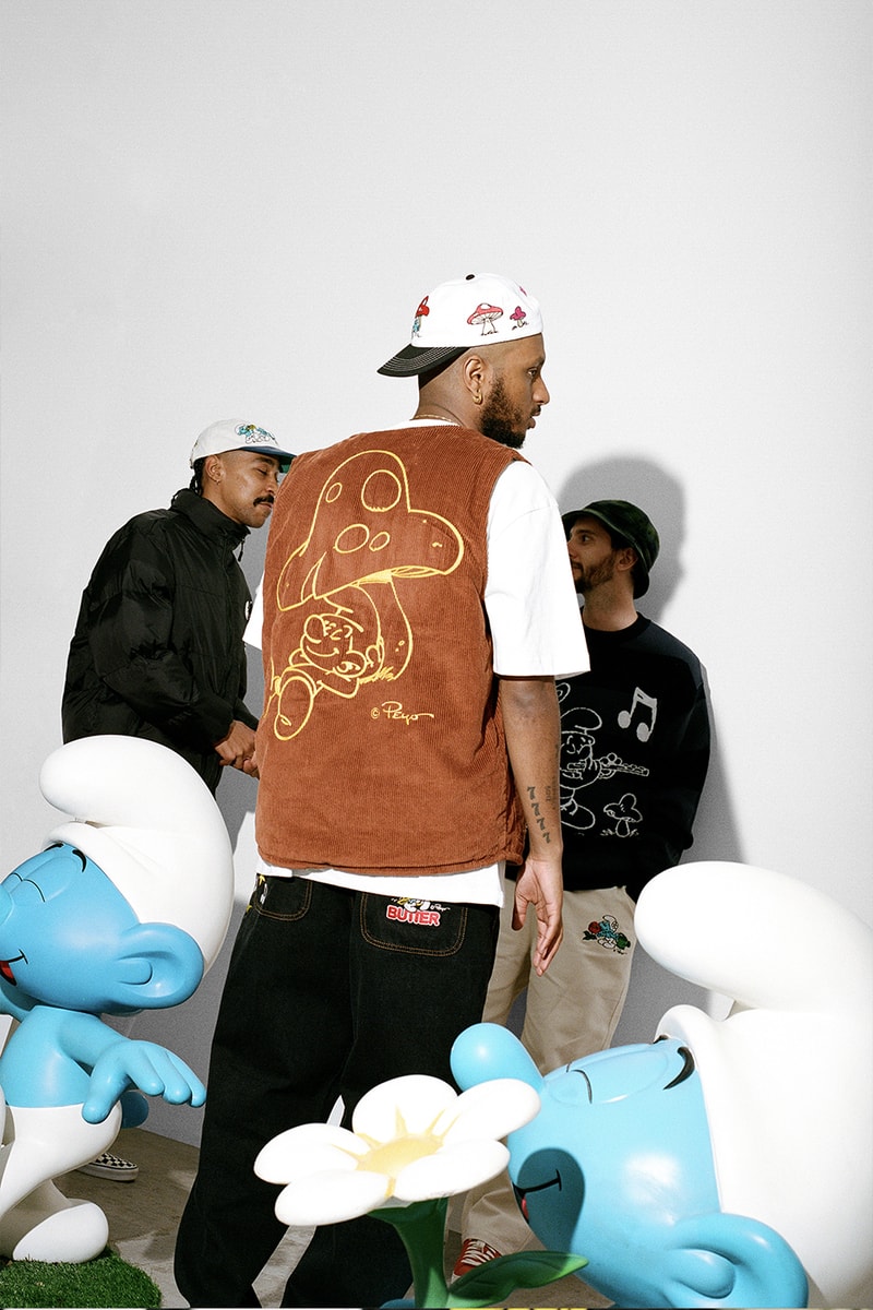 Butter Goods Enlists 'The Smurfs' for a Nostalgic Capsule collaboration cartoon australia brand 90s blue t-shirts sweaters graphics