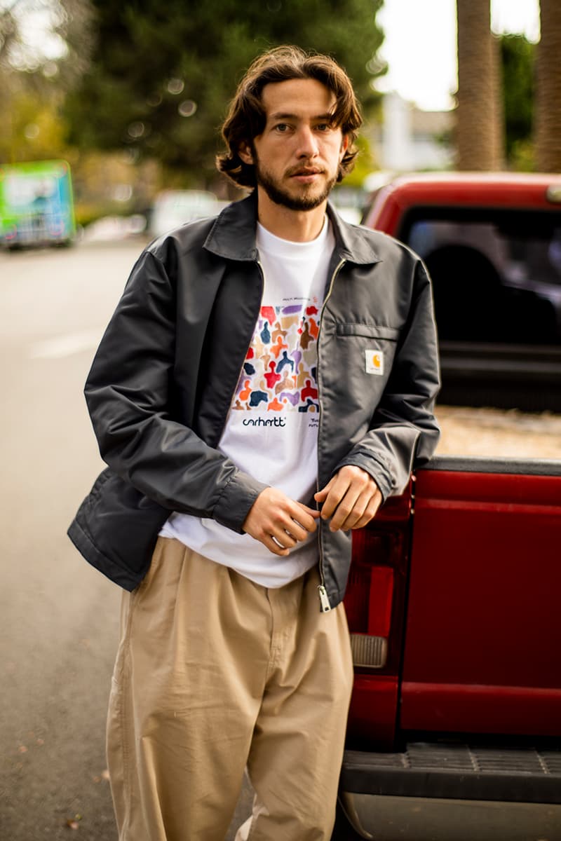 Carhartt WIP Haven collaboration collection lookbook ss23 spring summer josh pall tanner burzinski jackie michel Solander shirt Manu Jacket Detroit march 16 release info date price