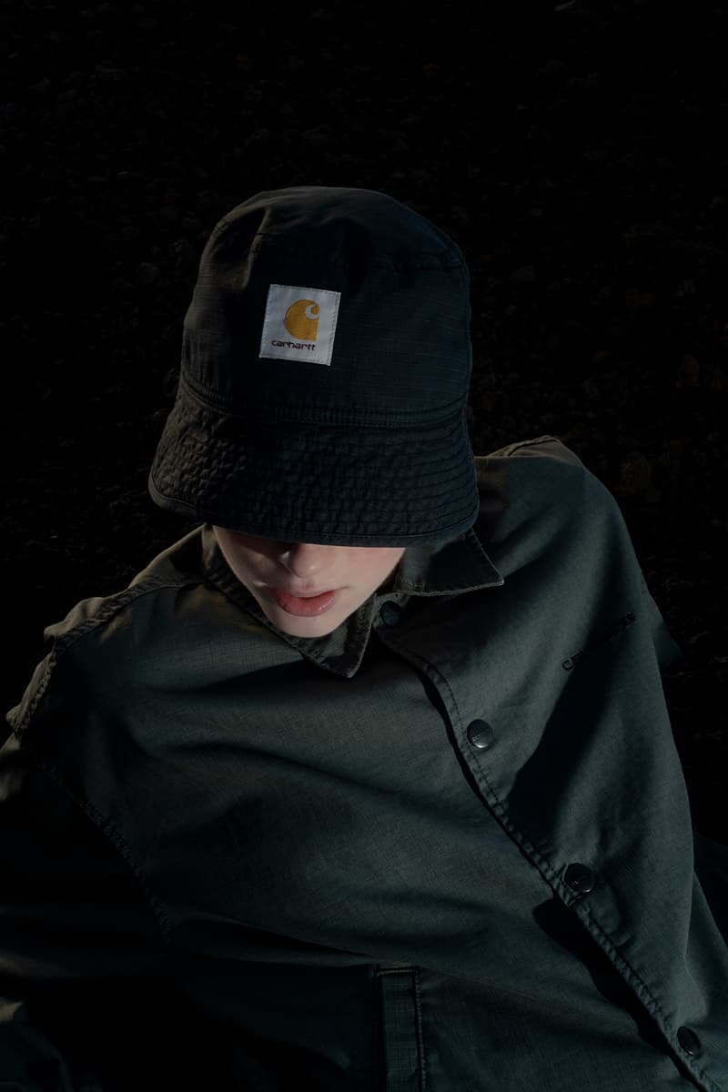 Carhartt WIP SS23 Trail Is for All the Nature Lovers lookbook release info campaign sweaters chore jackets basics