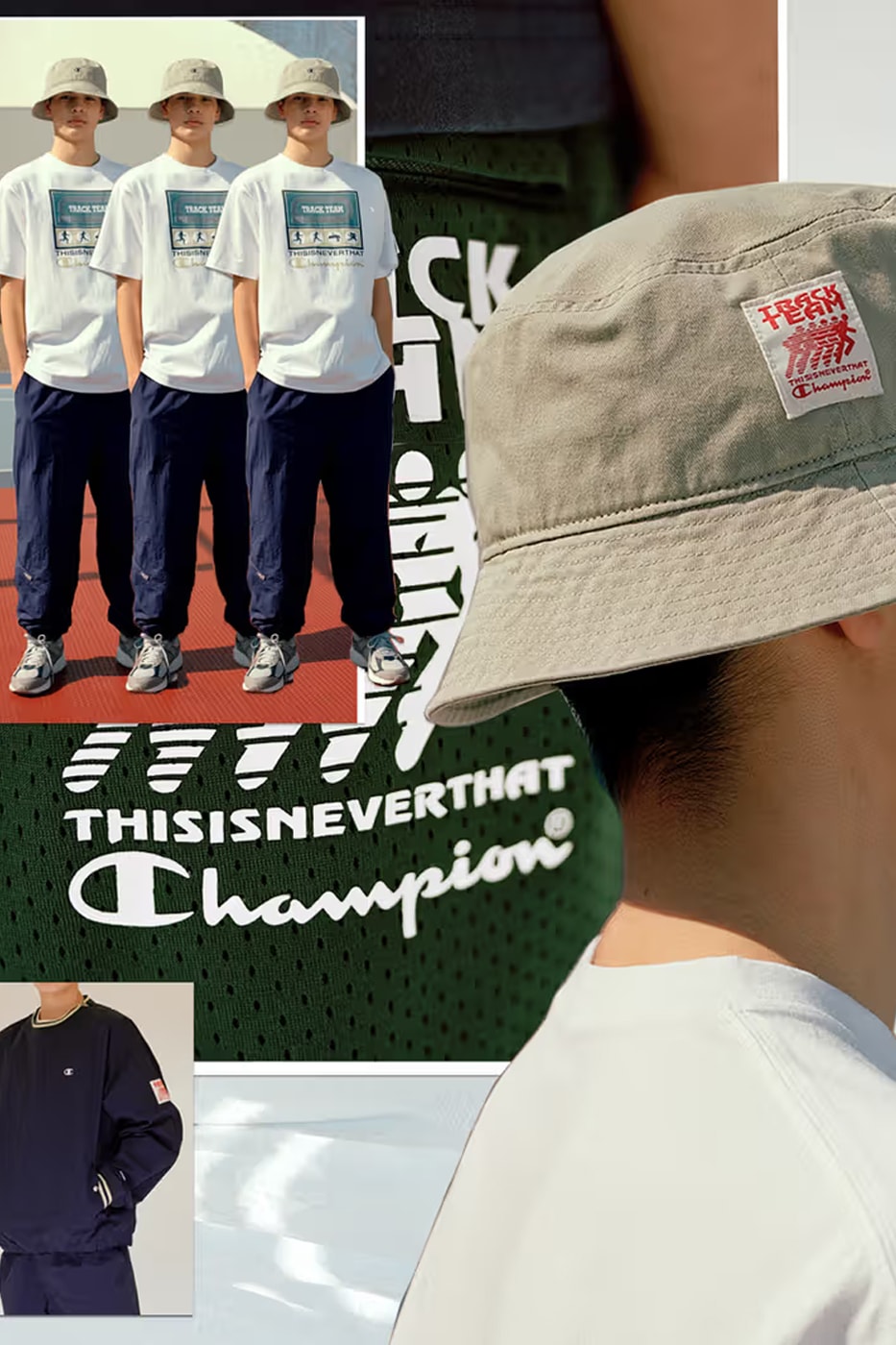 Champion Unveils Second Collaboration With thisisneverthat ss23 spring summer 2023 athletic athleisure mesh shorts sweatpants vintage collegiate varsity