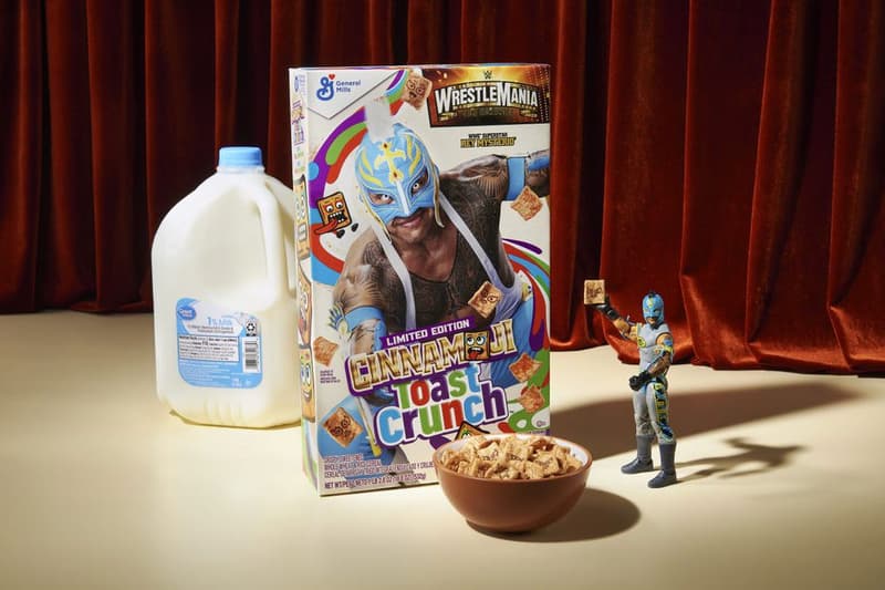 Cinnamon Toast Crunch Cinnamoji Box Rey Mysterio WWE Wrestlemania release info date price