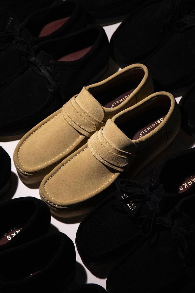 Clarks Originals Wallabee Loafer Silhouette Shoes Sneakers Footwear Fashion Contemporary Beige Black UK England Japan