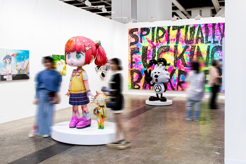 Closer Look at the Galleries Exhibited During Art Basel Hong Kong 2023 Kaikaikiki - 1B07 Hauser & Wirth - 1B15 Hakgojae - 1B16 Mizuma - 1B31 David Zwirner - 1C15 Victoria Miro - 1C21 STPI - 1D02 Pearl Lam - 1D07 Perrotin - 1D13 Pace Gallery -1D14 Yavuz - 1D18 Richard Koh - 1D25 Tang Contemporary Art - 3C16 NANZUKA - 3D14 Union Pacific London - 3D22 Tang Contemporary Art - 3C16 Additional booths to highlight: De Sarthe Wang Jia Jia 1B09 Soka art Hashizume Yuya 1b10 Gajah 1b12 Gagosian 1C15 Gladstone gallery 1D09 Steohen friedman gallery -David Shrigley 3C12 Almine Rech gallery - Kenny Scharf / Roby DWI Antono 3D13 Alice Wang 3D19