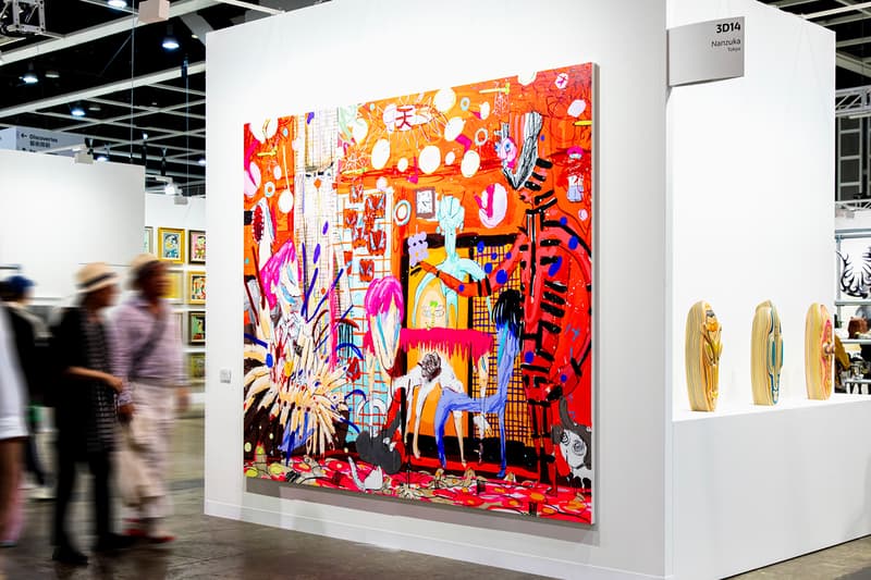 Closer Look at the Galleries Exhibited During Art Basel Hong Kong 2023 Kaikaikiki - 1B07 Hauser & Wirth - 1B15 Hakgojae - 1B16 Mizuma - 1B31 David Zwirner - 1C15 Victoria Miro - 1C21 STPI - 1D02 Pearl Lam - 1D07 Perrotin - 1D13 Pace Gallery -1D14 Yavuz - 1D18 Richard Koh - 1D25 Tang Contemporary Art - 3C16 NANZUKA - 3D14 Union Pacific London - 3D22 Tang Contemporary Art - 3C16 Additional booths to highlight: De Sarthe Wang Jia Jia 1B09 Soka art Hashizume Yuya 1b10 Gajah 1b12 Gagosian 1C15 Gladstone gallery 1D09 Steohen friedman gallery -David Shrigley 3C12 Almine Rech gallery - Kenny Scharf / Roby DWI Antono 3D13 Alice Wang 3D19