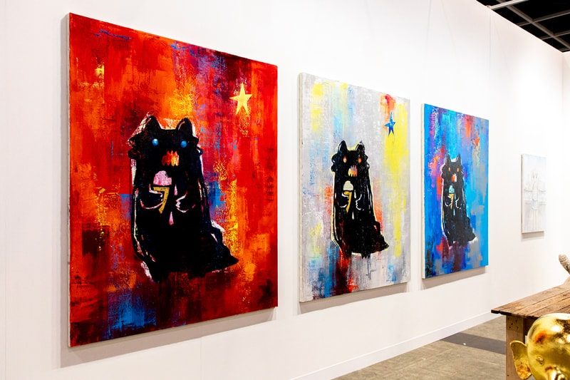 Closer Look at the Galleries Exhibited During Art Basel Hong Kong 2023 Kaikaikiki - 1B07 Hauser & Wirth - 1B15 Hakgojae - 1B16 Mizuma - 1B31 David Zwirner - 1C15 Victoria Miro - 1C21 STPI - 1D02 Pearl Lam - 1D07 Perrotin - 1D13 Pace Gallery -1D14 Yavuz - 1D18 Richard Koh - 1D25 Tang Contemporary Art - 3C16 NANZUKA - 3D14 Union Pacific London - 3D22 Tang Contemporary Art - 3C16 Additional booths to highlight: De Sarthe Wang Jia Jia 1B09 Soka art Hashizume Yuya  1b10 Gajah 1b12 Gagosian 1C15 Gladstone gallery 1D09 Steohen friedman gallery -David Shrigley 3C12 Almine Rech gallery - Kenny Scharf / Roby DWI Antono 3D13 Alice Wang 3D19