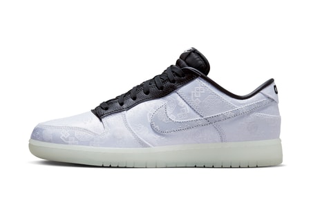 Official Images of the CLOT x fragment design x Nike Dunk Low