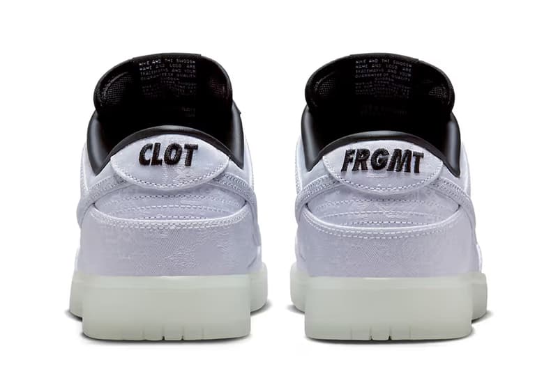 CLOT fragment design Nike Dunk Low Surfaces Info Edison Chen Hiroshi Fujiwara