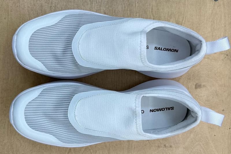 COMME des GARÇONS Salomon FW23 footwear sneakers white black laceless release info date price