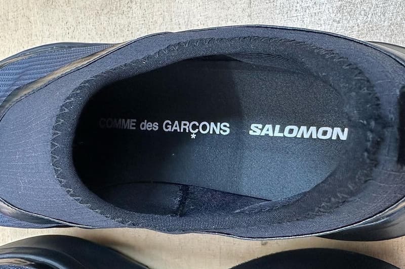 COMME des GARÇONS Salomon FW23 footwear sneakers white black laceless release info date price