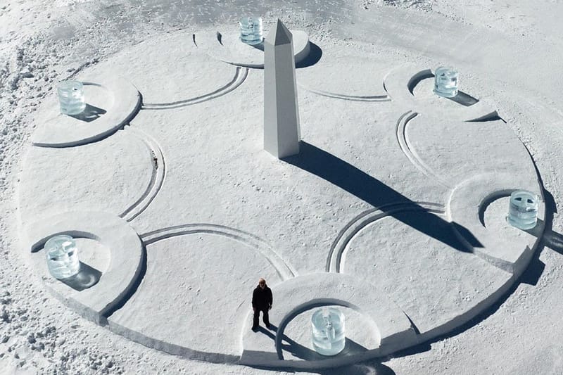 Daniel Arsham Teams Up With Hublot to Build a Sundial Made of Snow and Ice at the Matterhorn