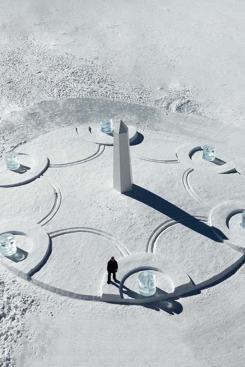 daniel arsham hublot snow sundial matterhorn zermatt switzerland