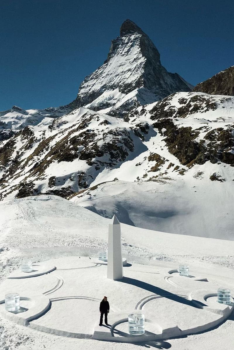 daniel arsham hublot snow sundial matterhorn zermatt switzerland