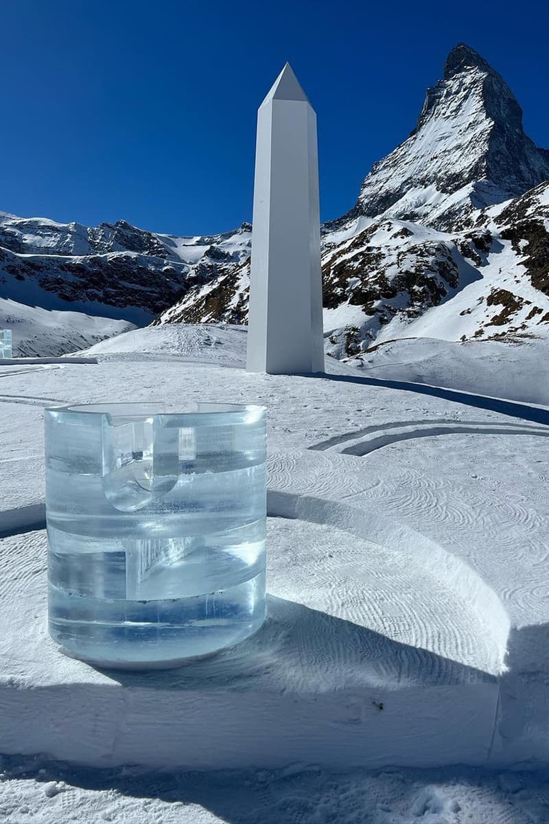 daniel arsham hublot snow sundial matterhorn zermatt switzerland