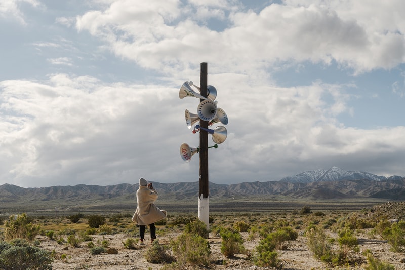 Desert X Scatters Captivating Installations Across Coachella Valley Rana Begum Lauren Bon and Metabolic Studio Gerald Clarke Paloma Contreras Lomas Torkwase Dyson Mario Garcia Torres Hylozoic/Desires Matt Johnson Tyre Nichols Tschabalala Self artists desert location info