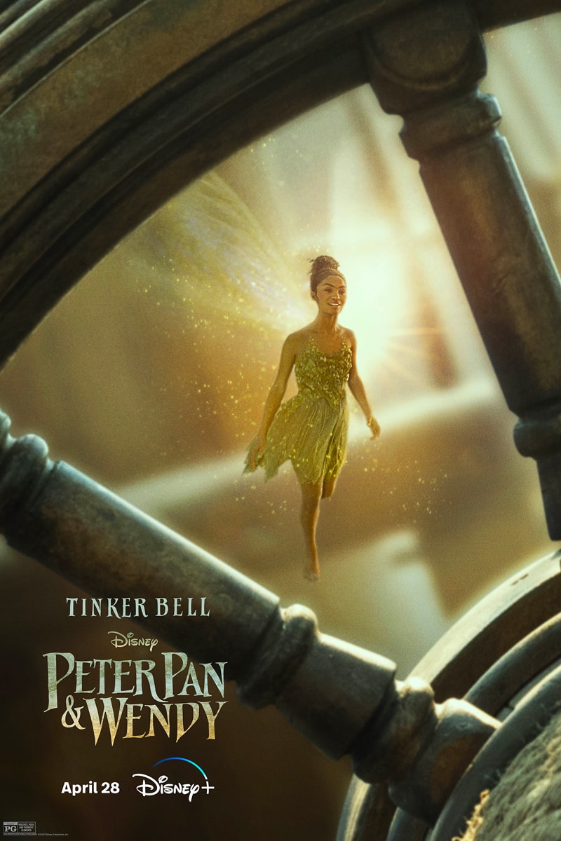 Disney+ Gives First Look at Live-Action 'Peter Pan and Wendy' Through Film Posters captain hook alexander moloney jude law milla jovovich