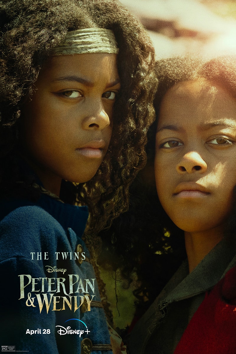 Disney+ Gives First Look at Live-Action 'Peter Pan and Wendy' Through Film Posters captain hook alexander moloney jude law milla jovovich