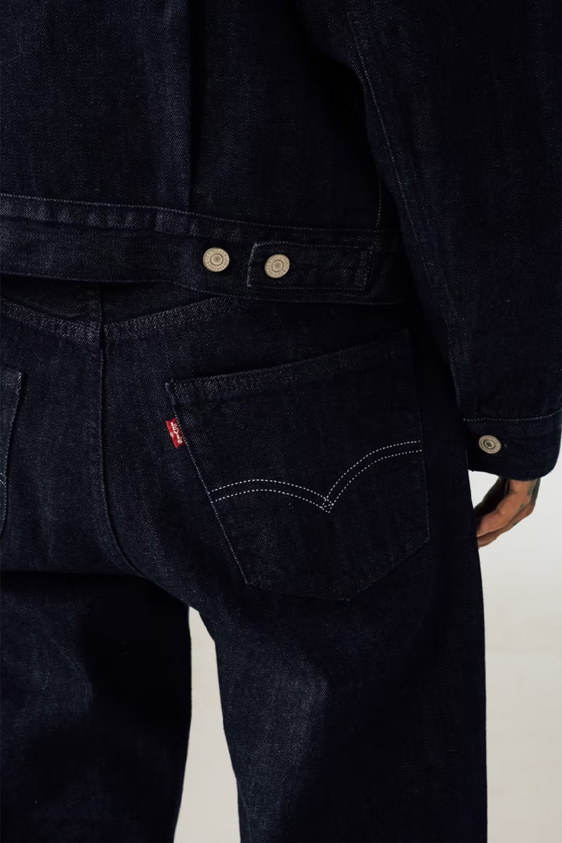 DOE Levis collaboration denim romantic shanghai type II trucker jacket baggy jeans 5 pkt release info date price