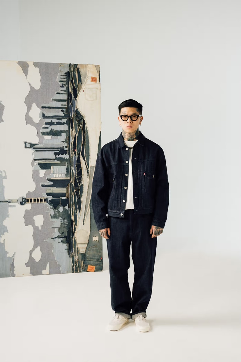 DOE Levis collaboration denim romantic shanghai type II trucker jacket baggy jeans 5 pkt release info date price