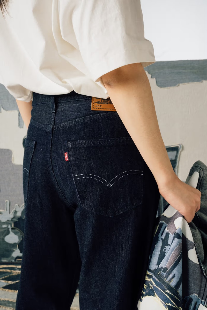 DOE Levis collaboration denim romantic shanghai type II trucker jacket baggy jeans 5 pkt release info date price