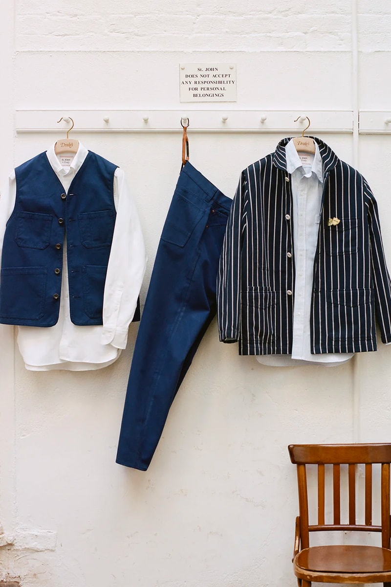 Drake's x St. JOHN Collaboration Collection Release Information Drops London UK Restaurant Food Fergus Henderson Trevor Gulliver