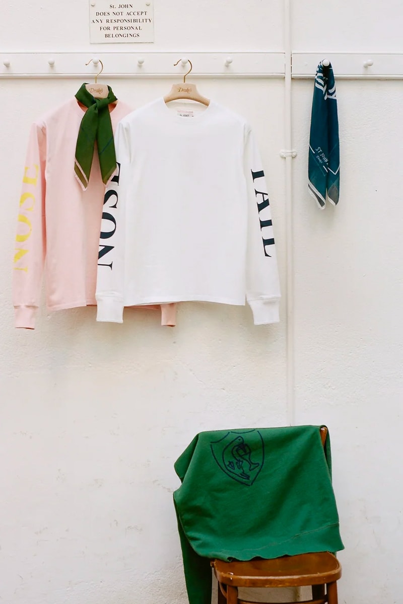 Drake's x St. JOHN Collaboration Collection Release Information Drops London UK Restaurant Food Fergus Henderson Trevor Gulliver